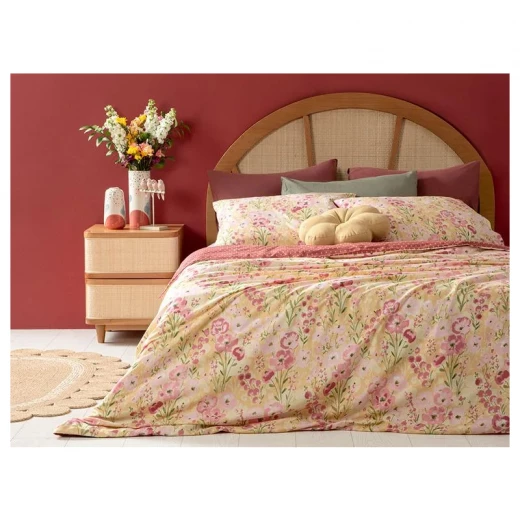 طقم غطاء لحاف قطن مقاس كينج, 220* 240 سم, 3 قطع من انجلش هوم طقم غطاء لحاف قطن مقاس كينج, 220* 240 سم, 3 قطع من انجلش هوم