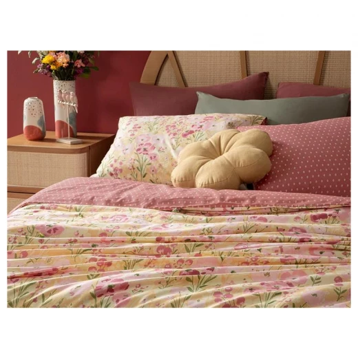 طقم غطاء لحاف قطن مقاس كينج, 220* 240 سم, 3 قطع من انجلش هوم - انجلش هوم - Image 3