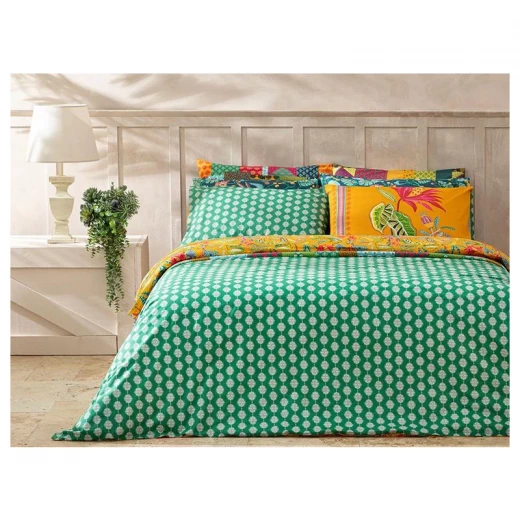 طقم غطاء لحاف جانجل لايف قطني مقاس مفرد, 160*220 سم, قطعتان من انجلش هوم - انجلش هوم - Image 3