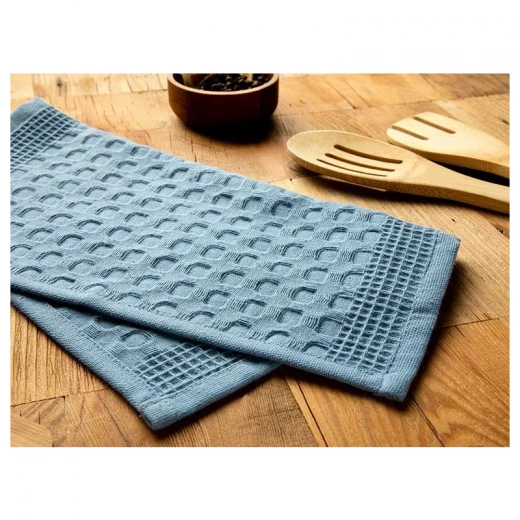 فوطة تجفيف قطن, لون ازرق فاتح, 30* 30 سم من انجلش هوم - انجلش هوم - Image 2