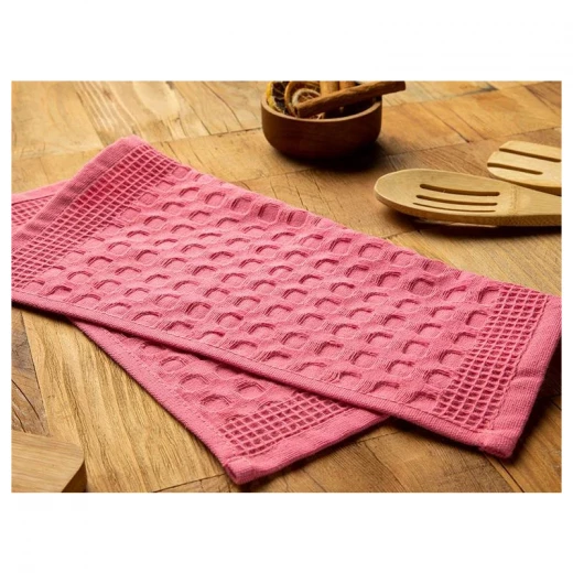 فوطة تجفيف قطن, لون زهري, 30* 30 سم من انجلش هوم - انجلش هوم - Image 2
