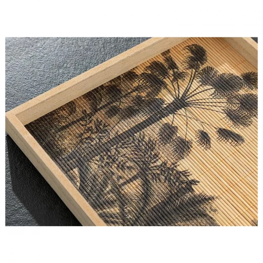 صينية بامبو إكزوتيك بالم, لون بني, 40*30*5 سم من انجلش هوم - انجلش هوم - Image 2