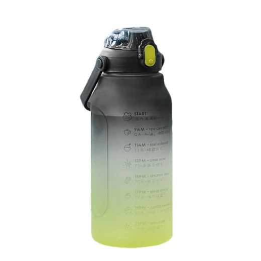 Water Bottle, Yellow & Black Color 1500 Ml Water Bottle, Yellow & Black Color 1500 Ml