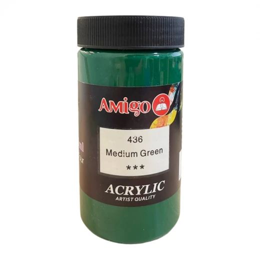 Amigo Acrylic Color, 436 Green, 300 Ml Amigo Acrylic Color, 436 Green, 300 Ml