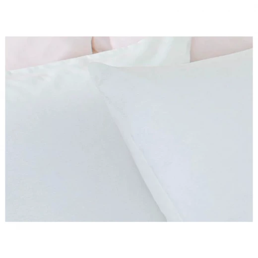 غطاء وسادة قطن سادة, لون ابيض, 50*70 سم, قطعتان من انجلش هوم - انجلش هوم - Image 2