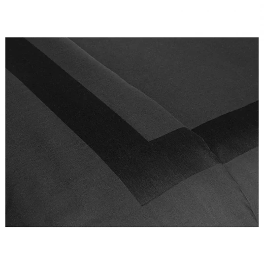 طقم غطاء لحاف قطني ساتان مزدوج, لون اسود, 220 * 200 سم, 6 قطع من انجلش هوم - انجلش هوم - Image 2