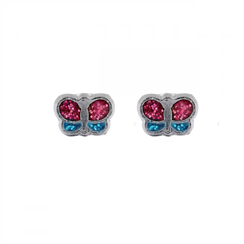 Studex Studex Tiny Tips Glitter Butterfly Stud Earrings - Studex