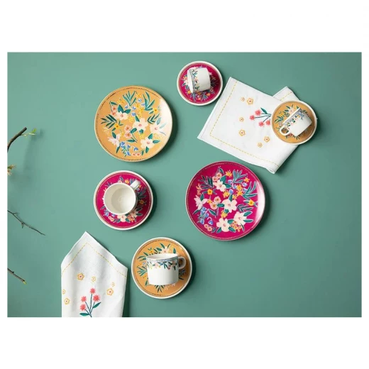 كوب شاي بورسلين فلاور سبري, طقم من 2, 200 مل من انجلش هوم - انجلش هوم - Image 3