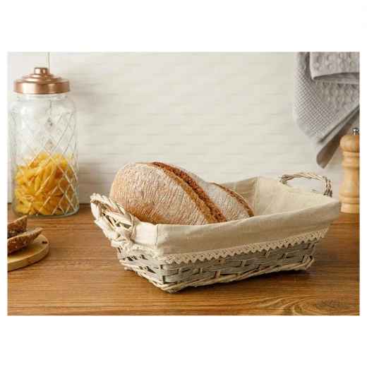 سلة خبز, لون بني فاتح, 28*20*9 سم من انجلش هوم سلة خبز, لون بني فاتح, 28*20*9 سم من انجلش هوم