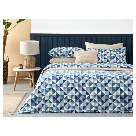 طقم غطاء لحاف قطن مقاس كينج, 240* 220 سم من انجلش هوم طقم غطاء لحاف قطن مقاس كينج, 240* 220 سم من انجلش هوم