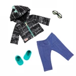 Our Generation Dinosaur Hoodie with 3D Spikes Outfit For 46 Cm Dolls - Our Generation