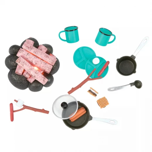 مجموعة ملحقات التخييم للدمى 46 سم من اور جينيريشن مجموعة ملحقات التخييم للدمى 46 سم من اور جينيريشن