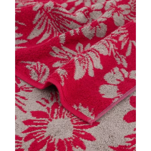 Cawo Two-Tone Bath Towel, Red Color, 80*150 Cm - Cawo - Image 3