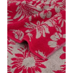 Cawo Two-Tone Guest Towel, Red Color, 30*50 Cm