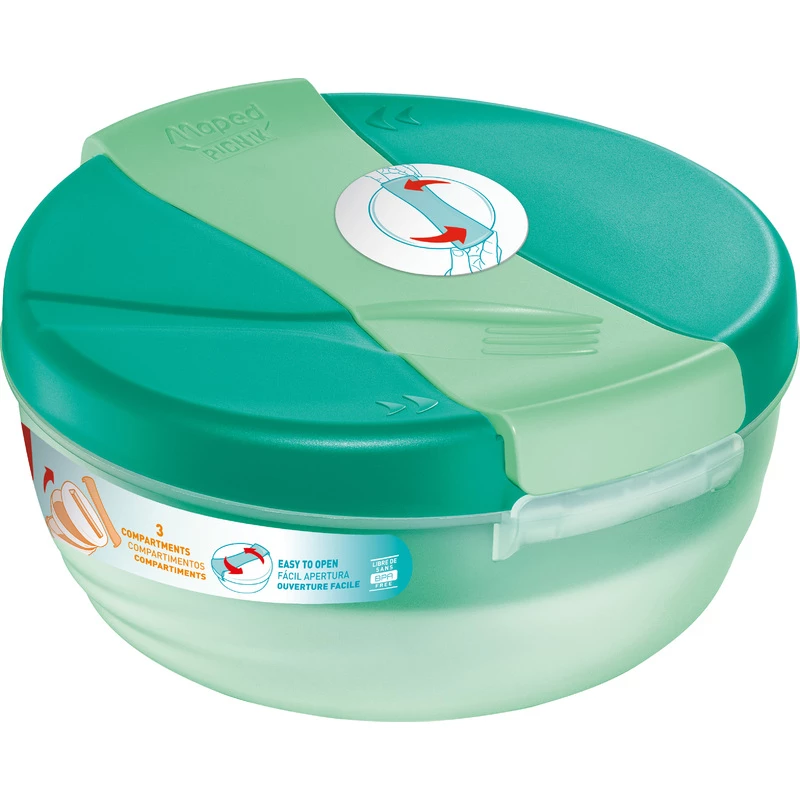 Maped Lunchbox Origins, Round, 1.4 Liter, Green - Maped