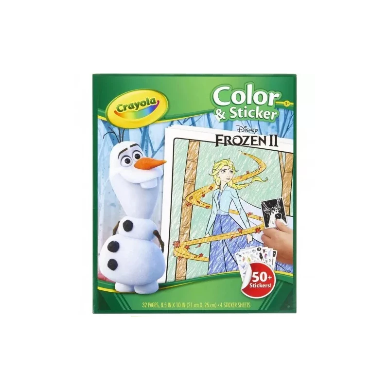 Crayola, Frozen 2 Colour and Sticker book - Crayola