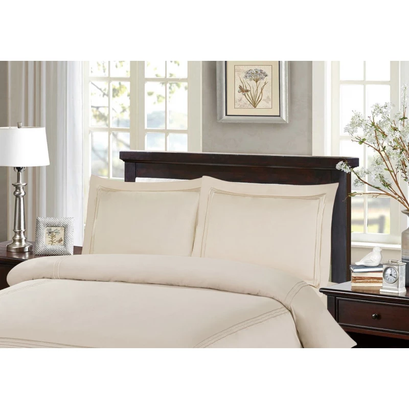 Armn Nature Soft Pillowcase Set, Queen 50*70cm, Light Beige, 2 Pieces - Armn