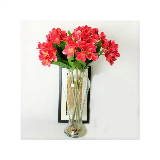 Armn Faux Single Stem Plumeria , Dark Pink Armn Faux Single Stem Plumeria , Dark Pink
