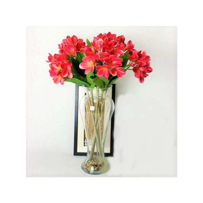 Armn Faux Single Stem Plumeria , Dark Pink - Armn