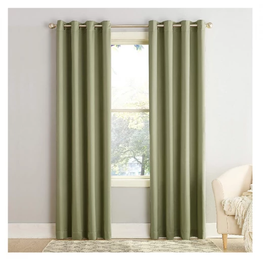 Armn Eclipse Single Curtain, Green Color, 140*265 Cm Armn Eclipse Single Curtain, Green Color, 140*265 Cm