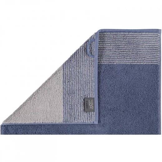 Cawo Two-Tone Guest Towel, Blue Color, 30*50 Cm Cawo Two-Tone Guest Towel, Blue Color, 30*50 Cm