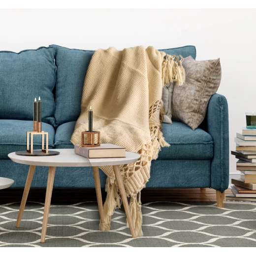 ARMN Burton 160*180 Cm Throw -Creamy ARMN Burton 160*180 Cm Throw -Creamy