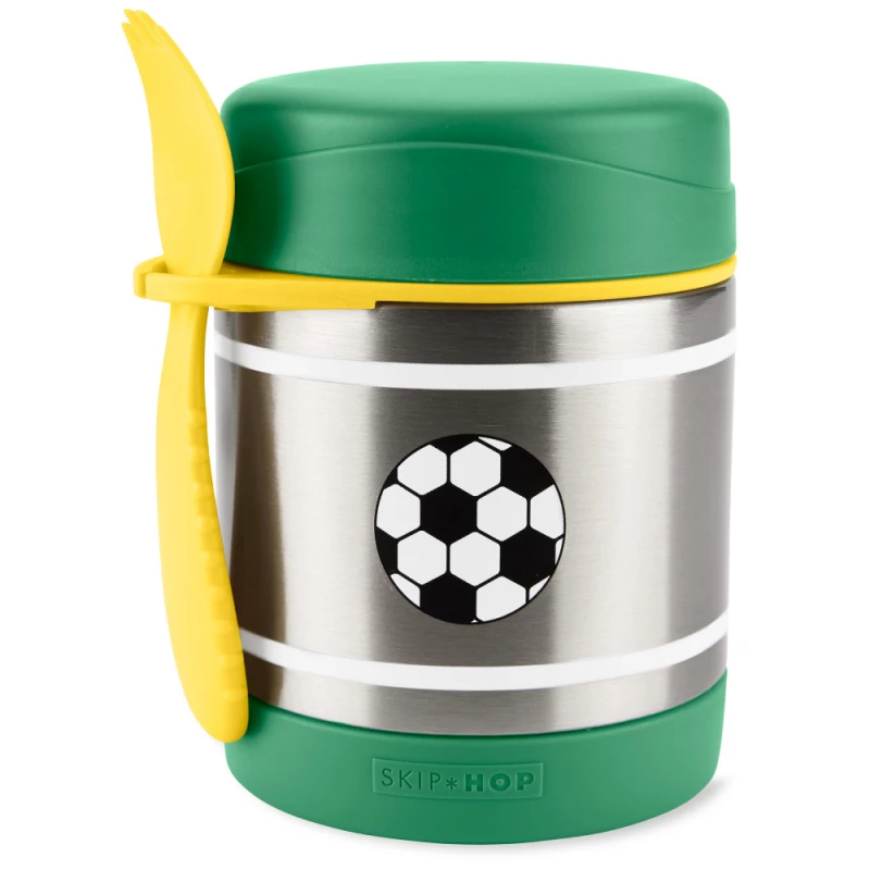 Skip Hop Spark Style Food Jar, Football - Skip Hop