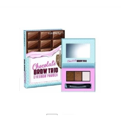 Misslyn Chocolate Brow Trio Eyebrow Powder Kit Natural Look Makeup 4 Shades Defined Brows Long Lasting