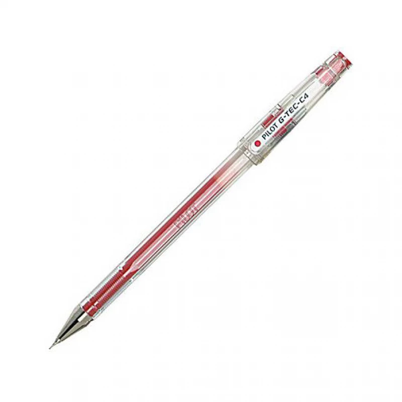 Pilot  G-Tec C4 Roller Ball Pen, 0.4mm Red Color - Pilot