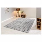 Astra Savona Rug, Grid Gray Color, 80x150cm - Astra