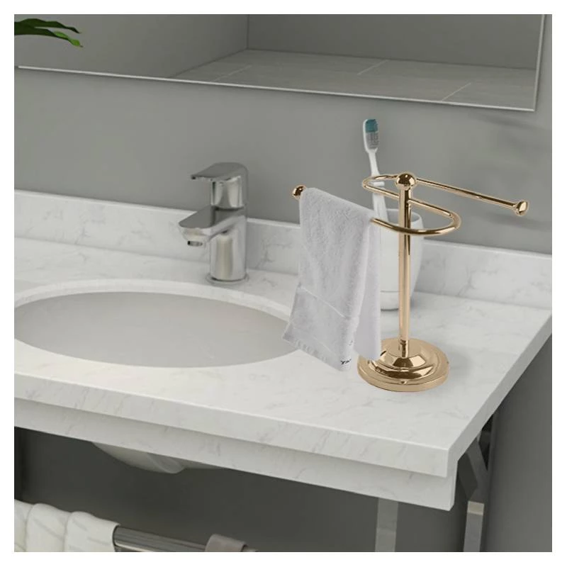 ARMN Delta Countertop S Towel Rack, Gold Color - Armn