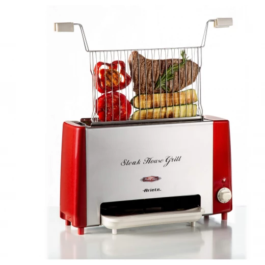 Ariete Party Time Steak House Grill Color Red - Ariete - Image 2