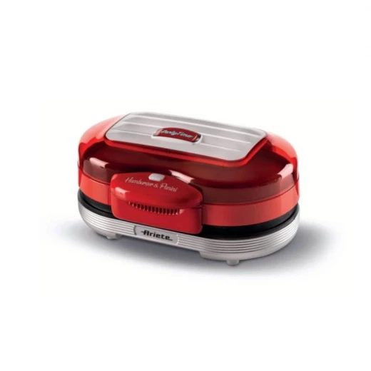 Ariete Party Time Hamburger Maker, Red Color Ariete Party Time Hamburger Maker, Red Color