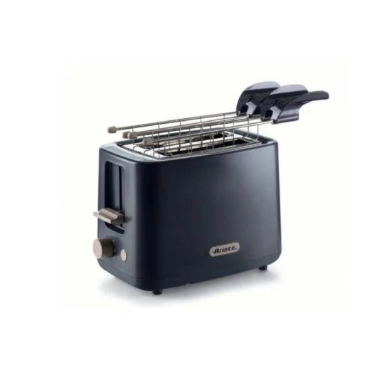 Ariete Breakfast 2-Slot Toaster With Pliers, Dark Gray Color Ariete Breakfast 2-Slot Toaster With Pliers, Dark Gray Color