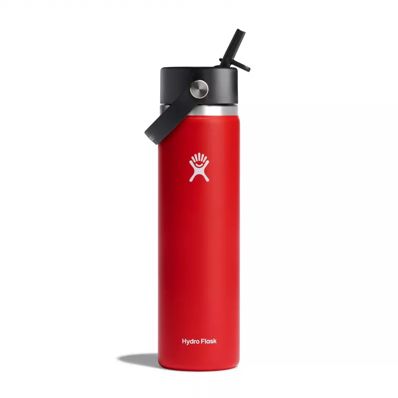 Hydro Flask 24 oz Water Bottle with Straw, Wide Mouth, Goji Color - Hydro Flask
