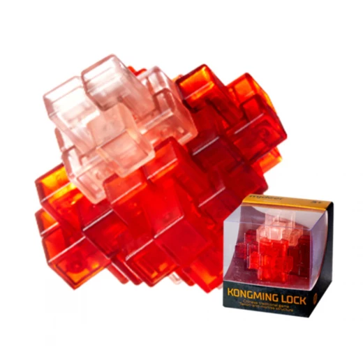 Mideer Neon Space Kongming Lock, Red Color Mideer Neon Space Kongming Lock, Red Color