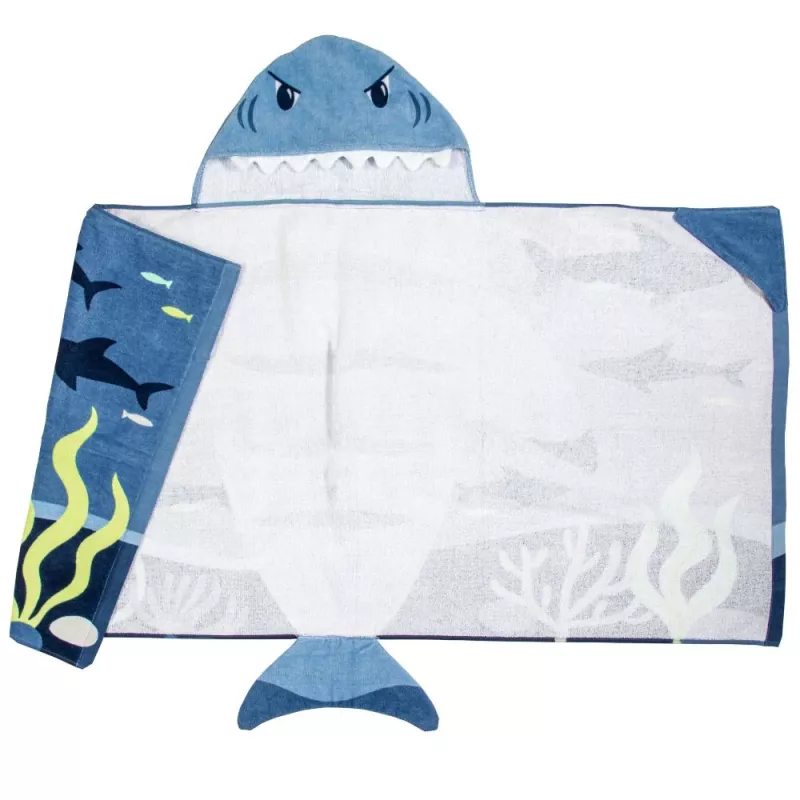 Stephen Joseph Hooded Towel Shark (S21) - Stephen Joseph