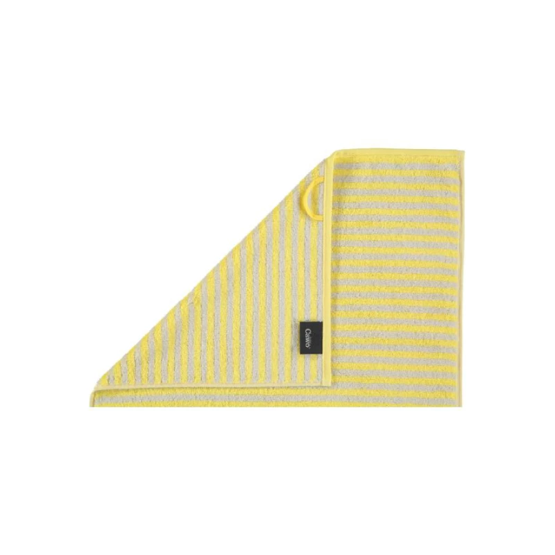 Cawo Two-Tone Washcloth, Yellow Color, 30x30 Cm - Cawo