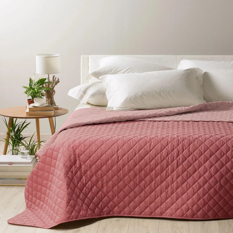 Caleffi Mix Kingsize Bedspread, Rose Color