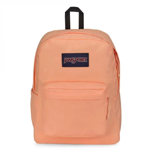JanSport SuperBreak Plus Backpack –Peach Neon – 42×32×13 cm – 26 L – Fits 15″ Laptop