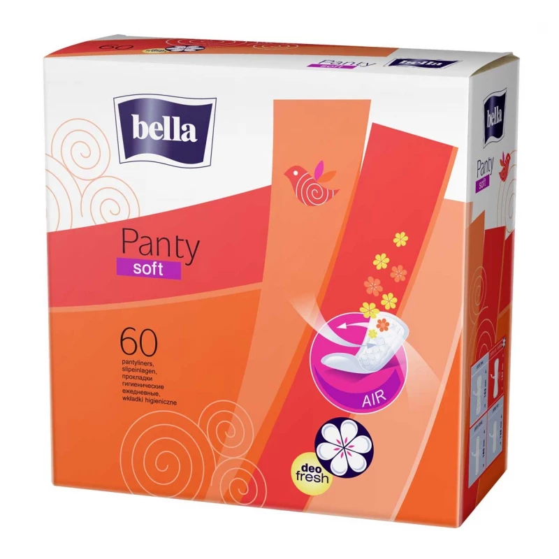 Bella Panty Soft Deo Body Shape, With Fragrance, 60 Pieces - Bella