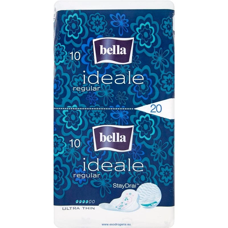 Bella Ideale Sanitary Pads Regular Stay Drai, 10 Pieces - Bella