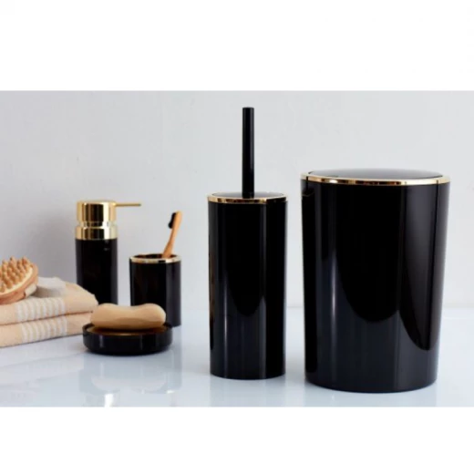 Primanova Lenox Toilet Brush, Black & Gold - Primanova - Image 2