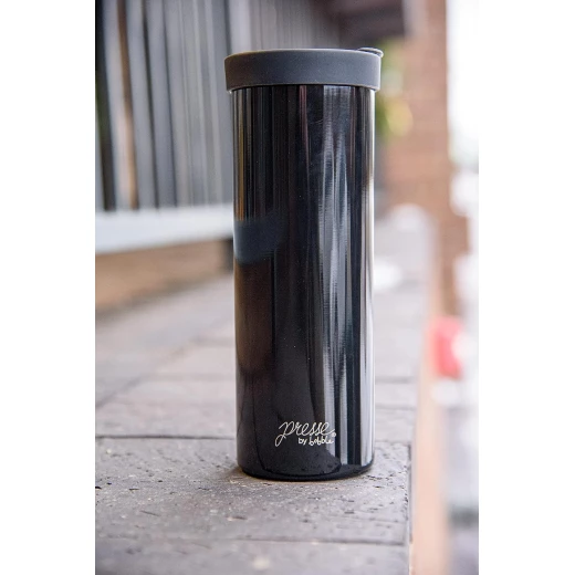bobble French Coffee Presse, On-The-Go use, Quick Brew, Slim Design, Triple Wall Insulation, 14 oz (Stainless Steel) - Kambukka - Image 2