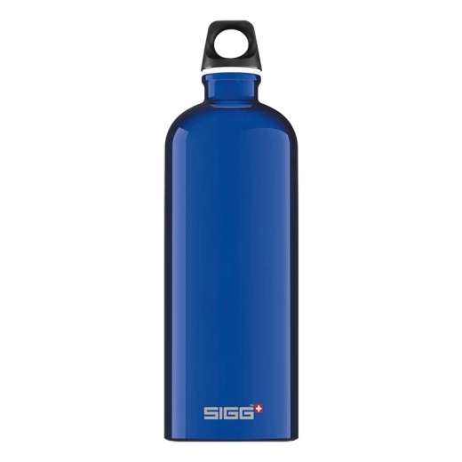 Sigg Traveller Stainless Steel Water Bottle, Dark Blue, 1.0L Sigg Traveller Stainless Steel Water Bottle, Dark Blue, 1.0L