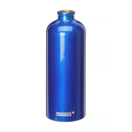 Sigg Traveller Stainless Steel Water Bottle, Dark Blue, 1.0L - SIGG - Image 2