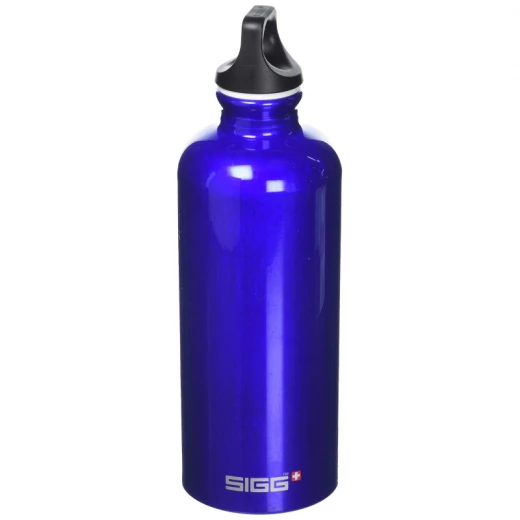 Sigg Traveller Stainless Steel Water Bottle, Dark Blue, 1.0L - SIGG - Image 3