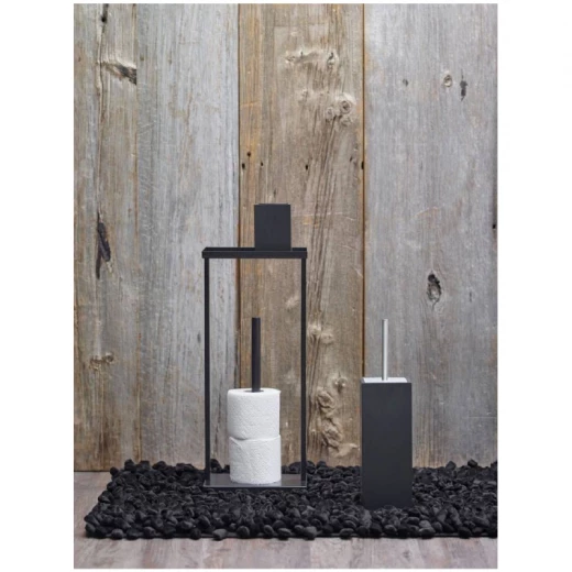 Aquanova Moon Spare Toilet Paper Holder - Black - Aquanova - Image 2