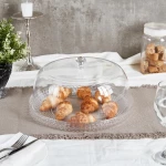 طقم أكريلك تقديم للكيك دائري بتصميم الألماس من فاج - فيغ