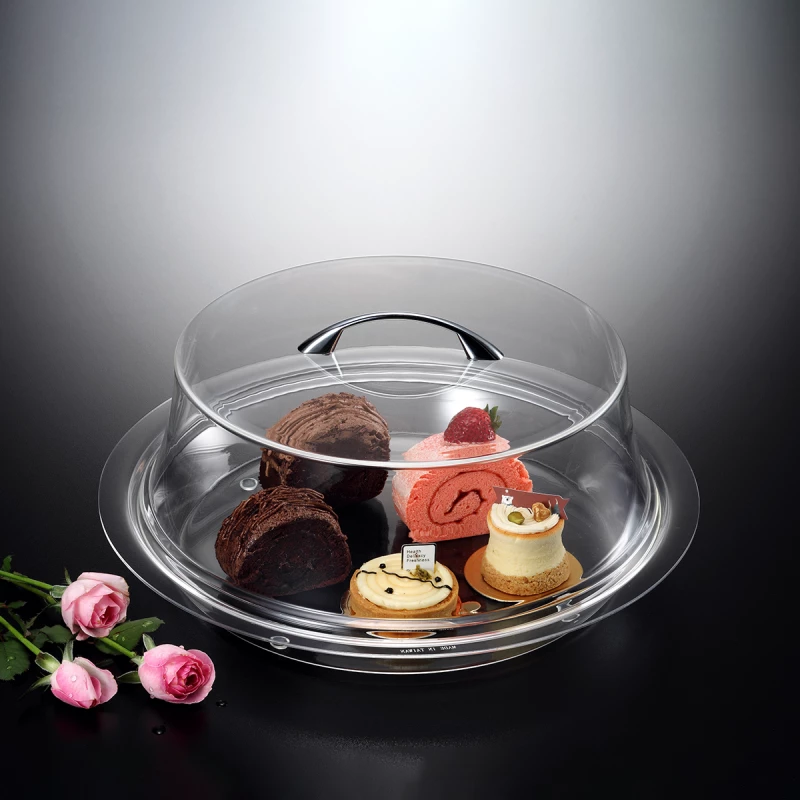 طقم أكريلك تقديم للكيك دائري 40 سم من فاج - فيغ